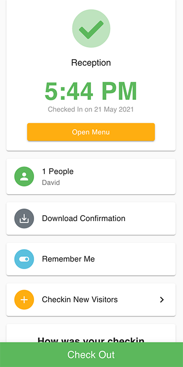 GuestTrack visitor records dashboard