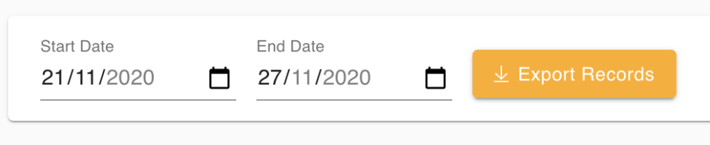Export by Date Range